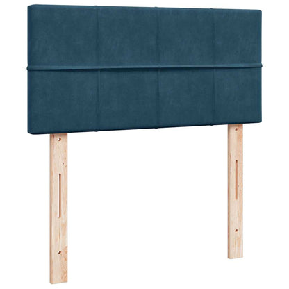Struttura Letto Pouf con Materasso 90x200 cm in Velluto