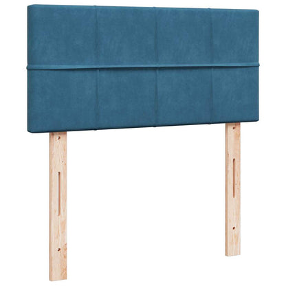 Struttura Letto Pouf con Materasso 100x200 cm Velluto - homemem39