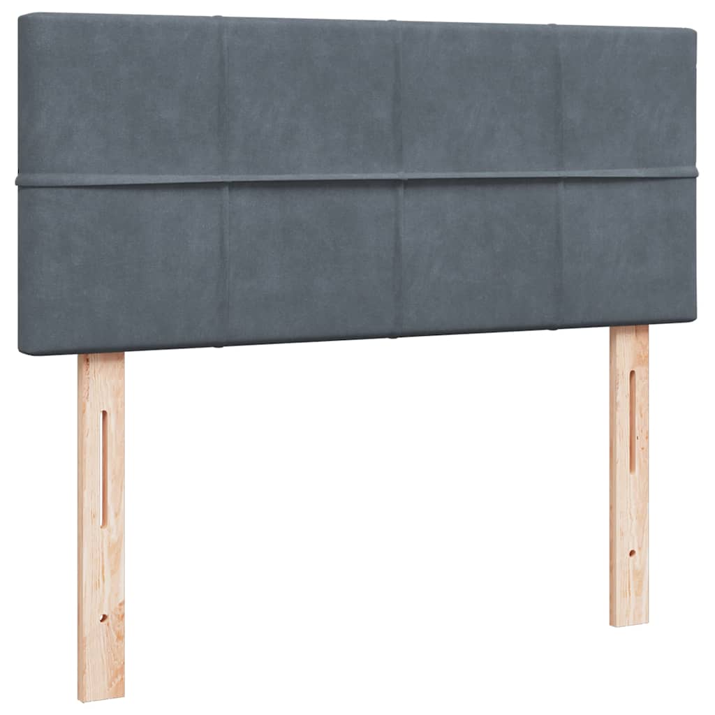 Struttura Letto Pouf con Materasso 120x200 cm Velluto