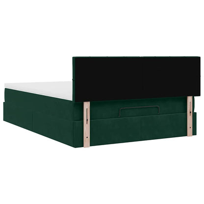 Struttura Letto Pouf con Materasso 140x200 cm in Velluto | homemem39