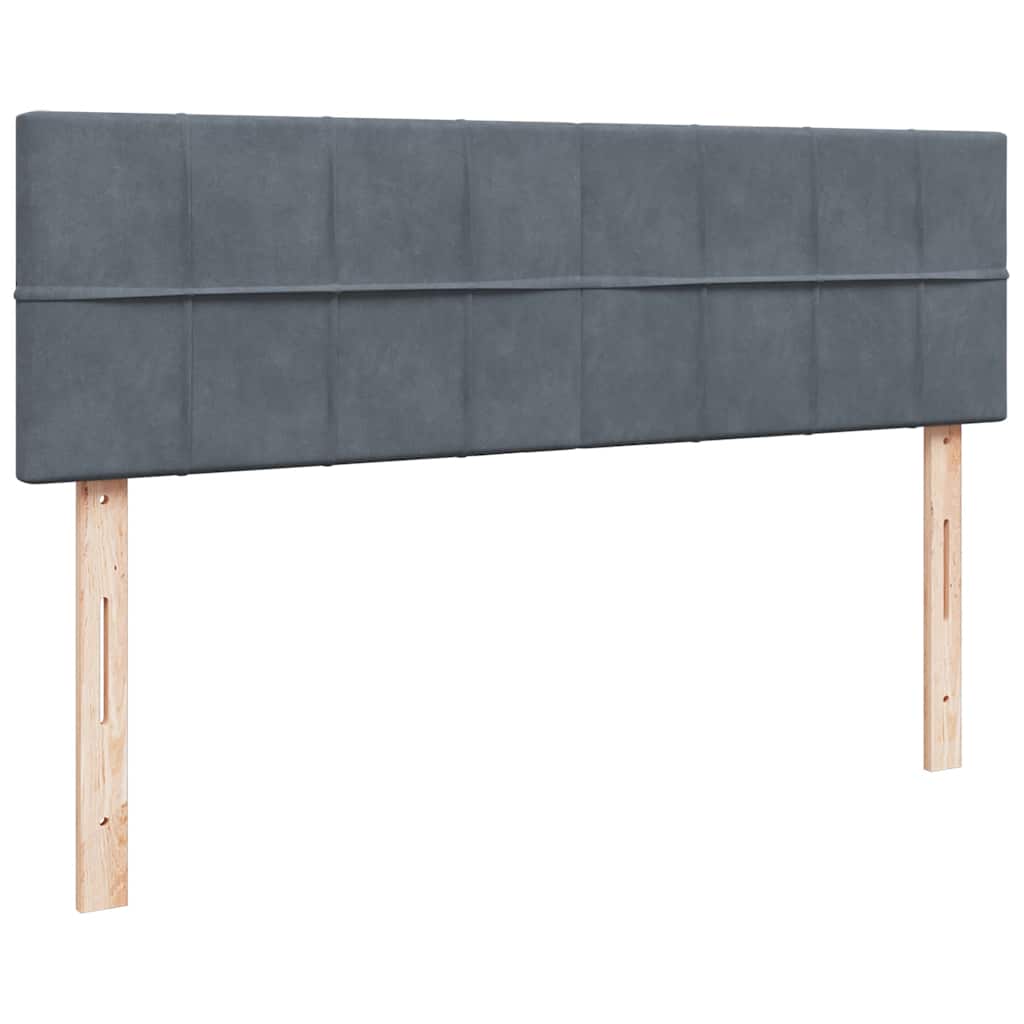 Struttura Letto Pouf con Materasso 160x200 cm in Velluto