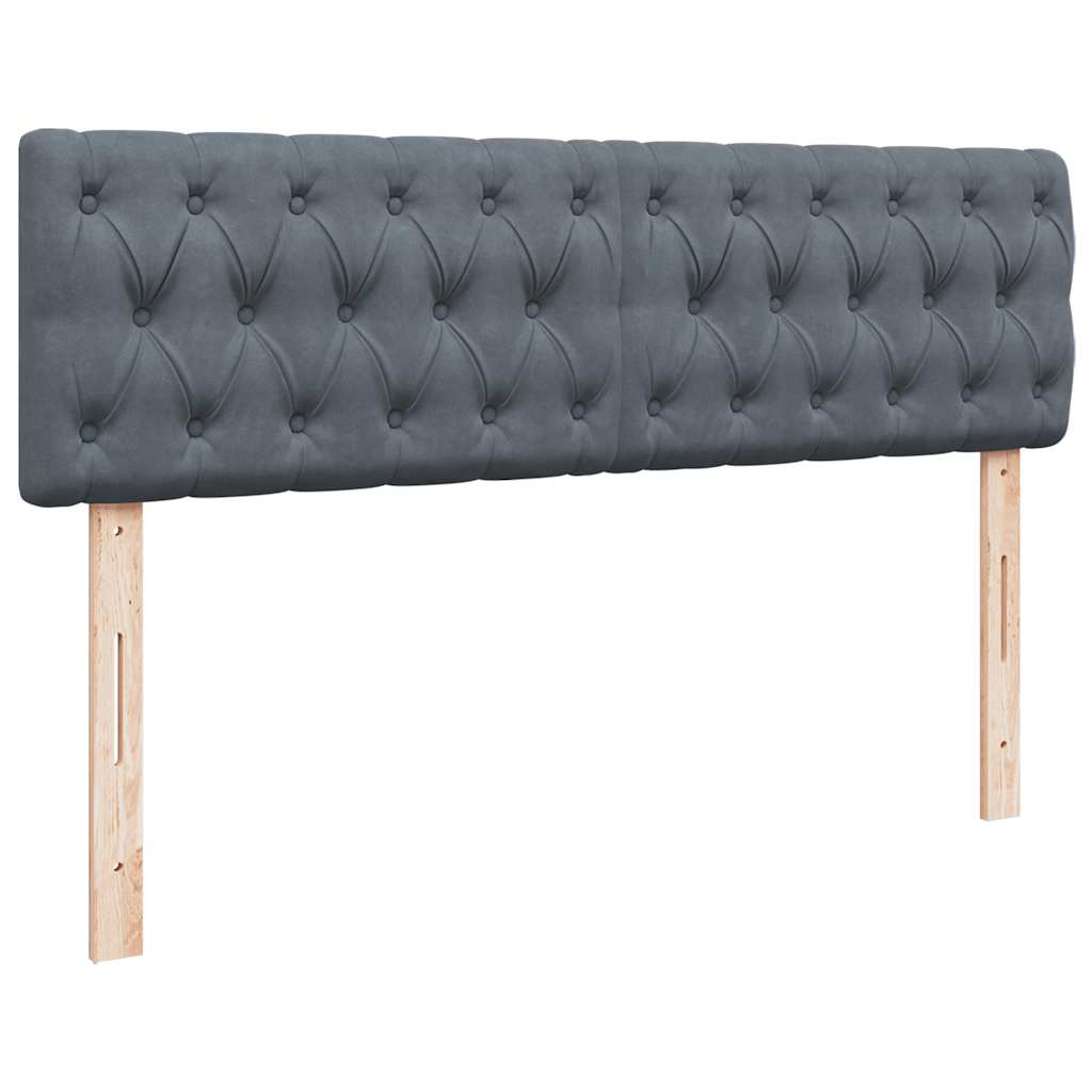 Struttura Letto Pouf con Materasso 140x200 cm in Velluto