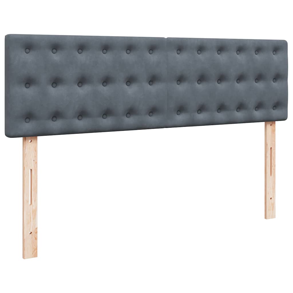 Struttura Letto Pouf con Materasso 160x200 cm in Velluto | homemem39
