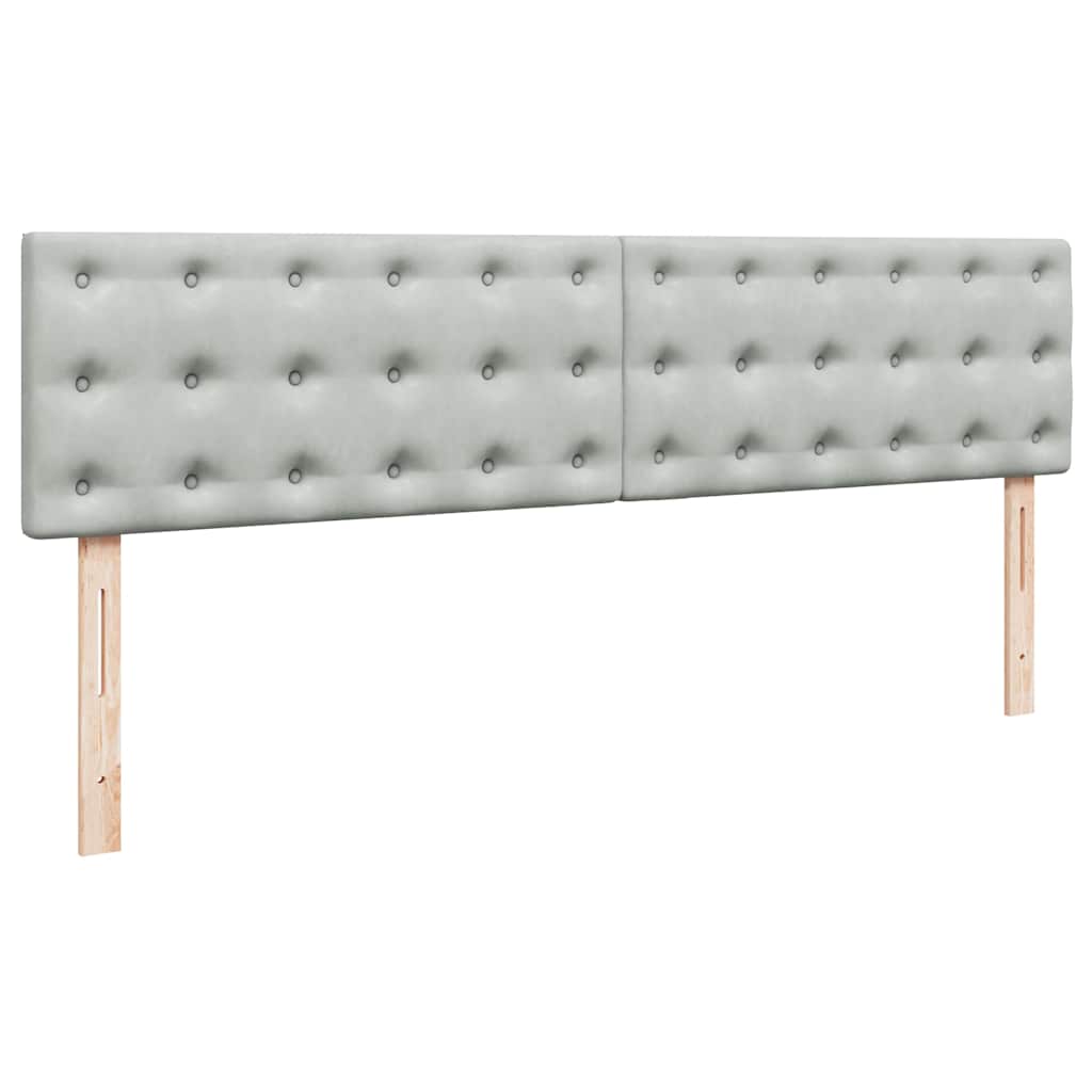 Struttura Letto Pouf con Materassi 200x200 cm Velluto | homemem39