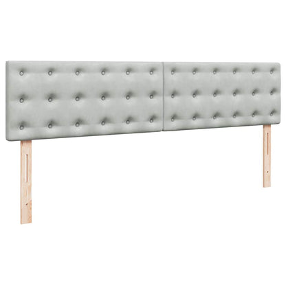Struttura Letto Pouf con Materassi 200x200 cm Velluto | homemem39