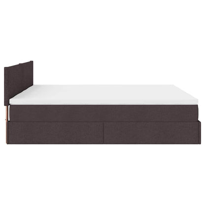 Struttura Letto Pouf con Materassi 160x200 cm in Tessuto | homemem39