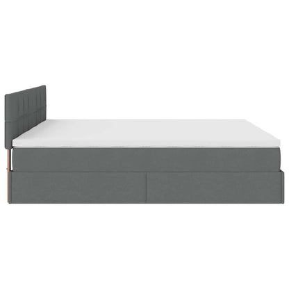Struttura Letto Pouf con Materassi 160x200 cm in Tessuto | homemem39