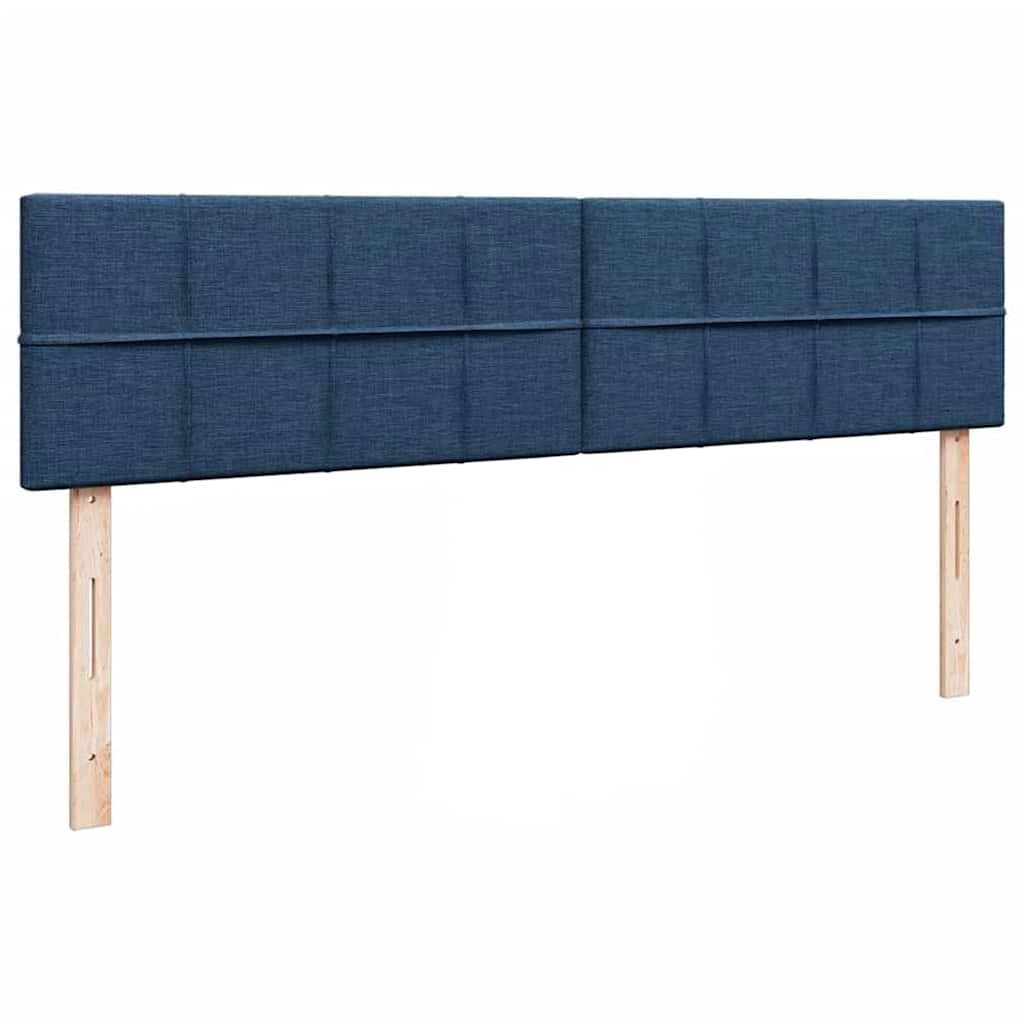 Struttura Letto Pouf con Materassi Blu 180x200cm in Tessuto | homemem39