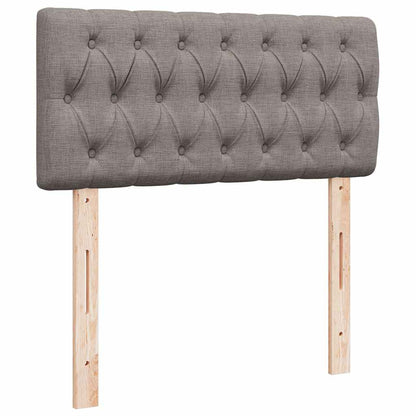 Struttura Letto Pouf con Materassi Tortora 160x200cm in Tessuto | homemem39
