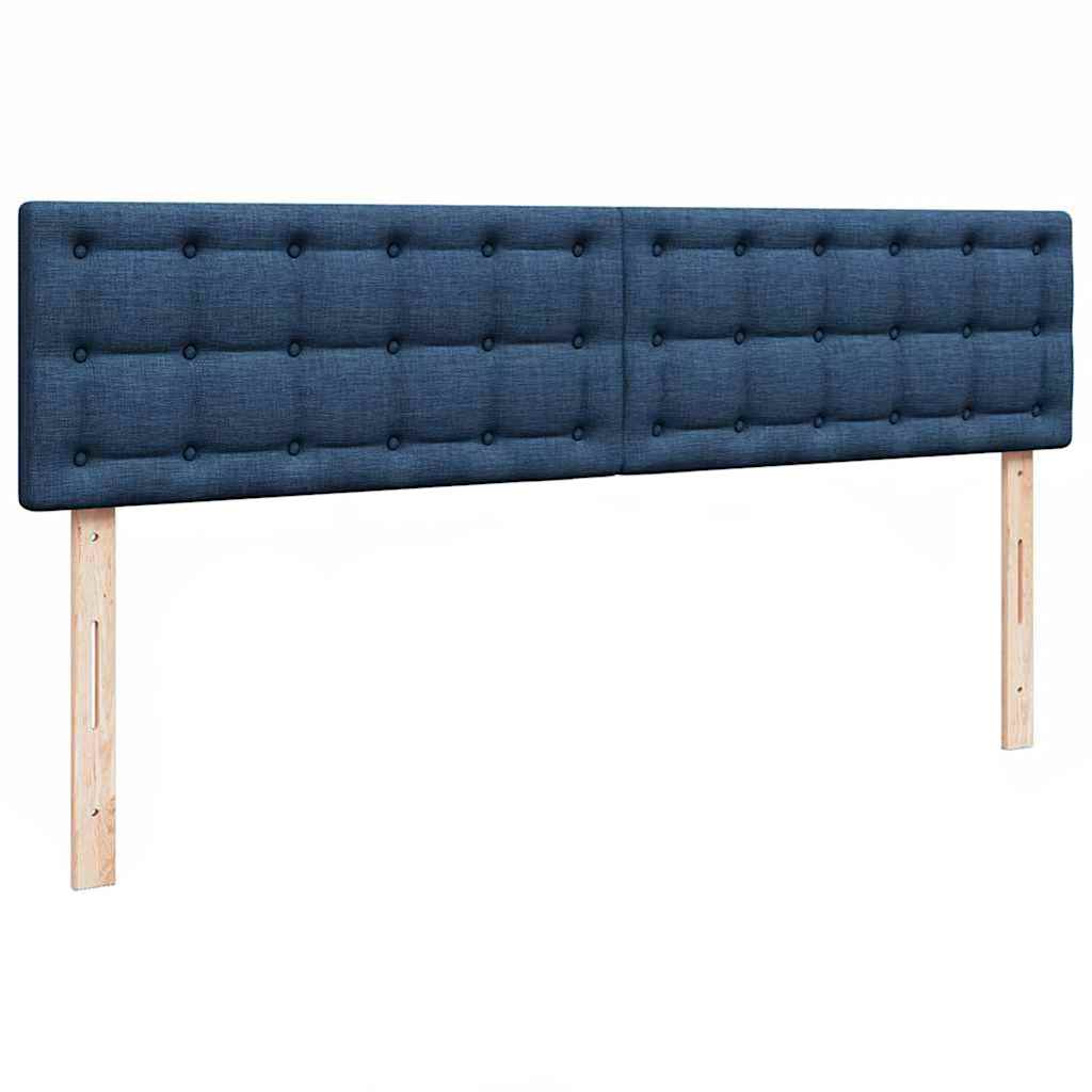 Struttura Letto Pouf con Materassi Blu 180x200cm in Tessuto | homemem39
