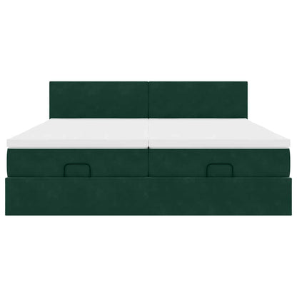 Struttura Letto Pouf con Materassi 180x200 cm Velluto | homemem39