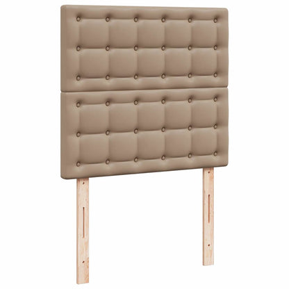 Letto Pouf con Materasso Cappucino 100x200 cm Similpelle | homemem39