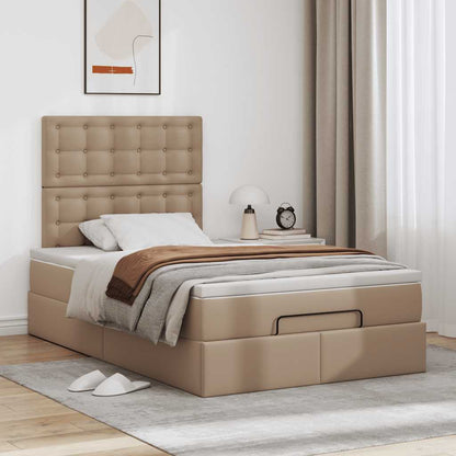 Struttura Letto Pouf con Materasso 120x190 cm Similpelle | homemem39