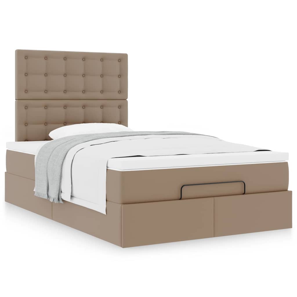 Struttura Letto Pouf con Materasso 120x190 cm Similpelle | homemem39