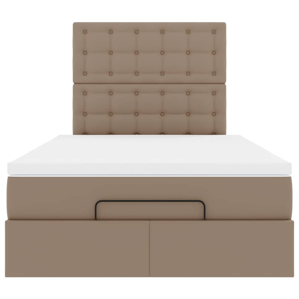Struttura Letto Pouf con Materasso 120x190 cm Similpelle | homemem39