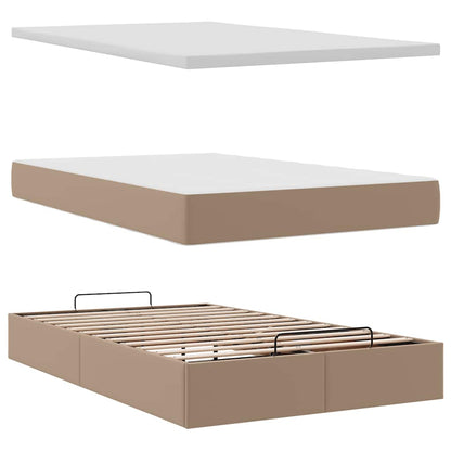 Struttura Letto Pouf con Materasso 120x190 cm Similpelle | homemem39