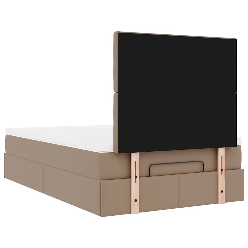 Struttura Letto Pouf con Materasso 120x190 cm Similpelle | homemem39