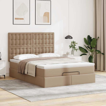 Struttura Letto Pouf con Materasso 140x200 cm Similpelle | homemem39