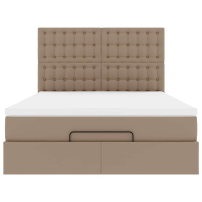 Struttura Letto Pouf con Materasso 140x200 cm Similpelle | homemem39