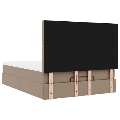 Struttura Letto Pouf con Materasso 140x200 cm Similpelle | homemem39