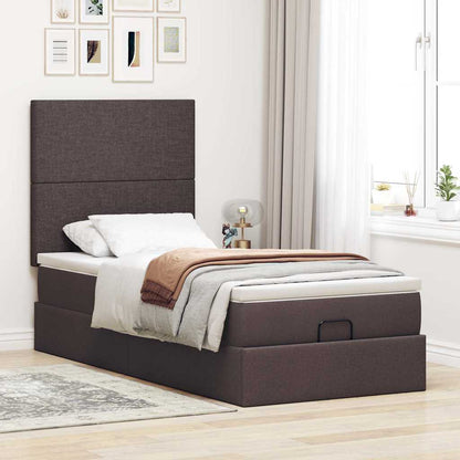 Struttura Letto Pouf con Materasso 80x200 cm in Tessuto | homemem39