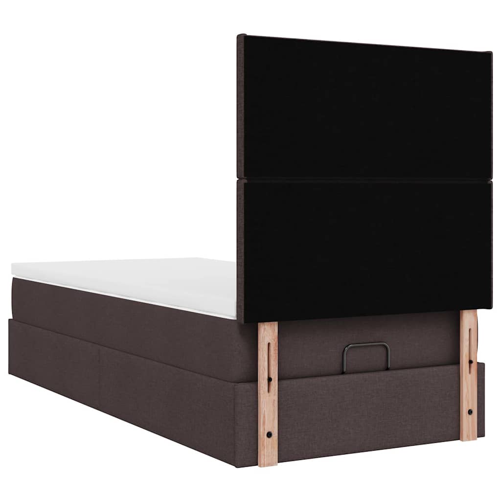 Struttura Letto Pouf con Materasso 80x200 cm in Tessuto | homemem39
