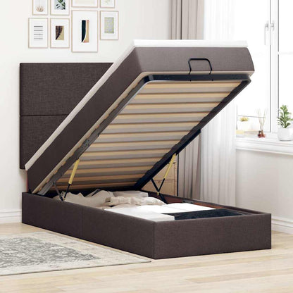 Struttura Letto Pouf con Materasso 80x200 cm in Tessuto | homemem39