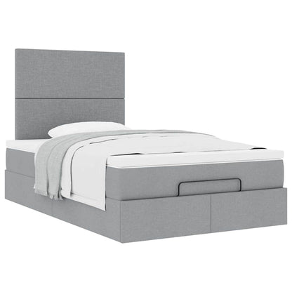 Struttura Letto Pouf con Materasso 120x190 cm in Tessuto | homemem39