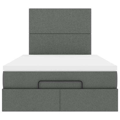Struttura Letto Pouf con Materasso 80x200 cm in Tessuto | homemem39