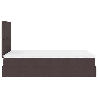 Struttura Letto Pouf con Materasso 80x200 cm in Tessuto | homemem39