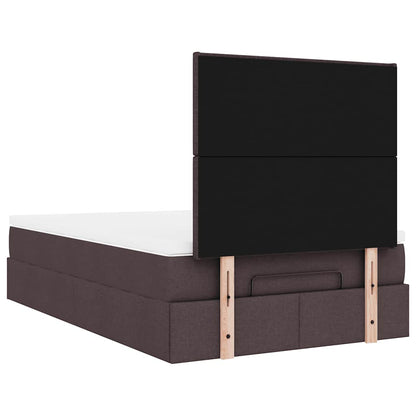 Struttura Letto Pouf con Materasso 80x200 cm in Tessuto