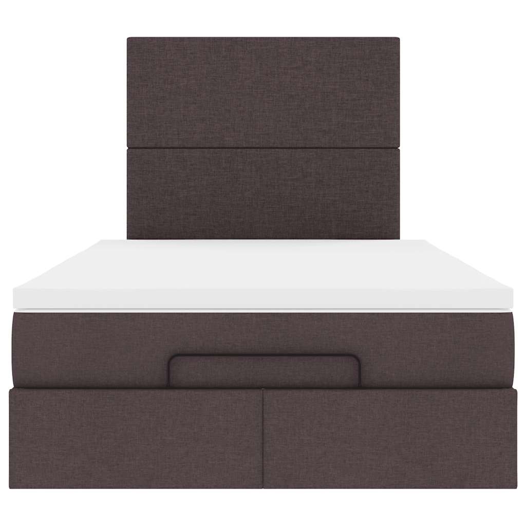 Struttura Letto Pouf con Materasso 120x200 cm in Tessuto - homemem39