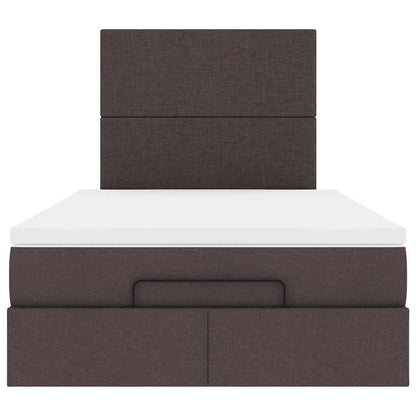 Struttura Letto Pouf con Materasso 120x200 cm in Tessuto - homemem39