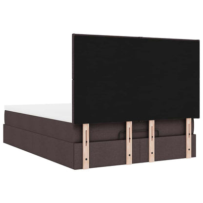 Struttura Letto Pouf con Materasso 140x190 cm in Tessuto | homemem39