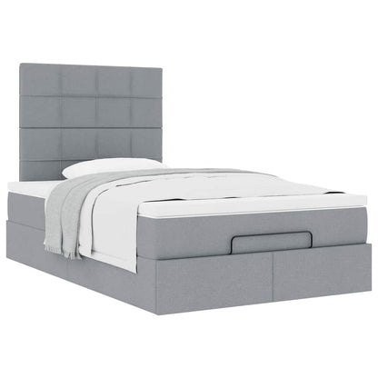 Struttura Letto Pouf con Materasso 120x190 cm in Tessuto | homemem39