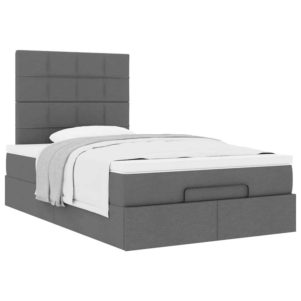 Struttura Letto Pouf con Materasso 80x200 cm in Tessuto | homemem39
