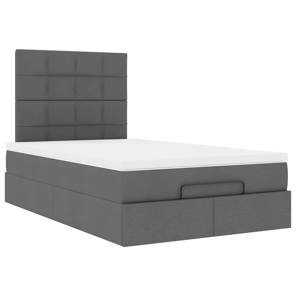 Struttura Letto Pouf con Materasso 80x200 cm in Tessuto | homemem39