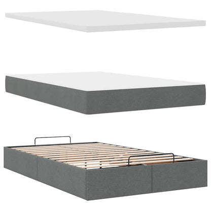 Struttura Letto Pouf con Materasso 80x200 cm in Tessuto | homemem39