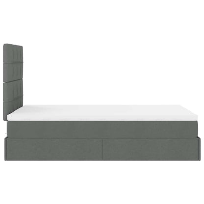 Struttura Letto Pouf con Materasso 80x200 cm in Tessuto | homemem39