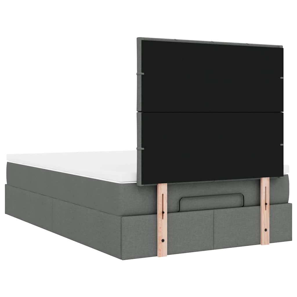 Struttura Letto Pouf con Materasso 80x200 cm in Tessuto | homemem39