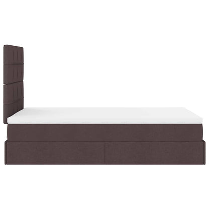 Struttura Letto Pouf con Materasso 80x200 cm in Tessuto | homemem39