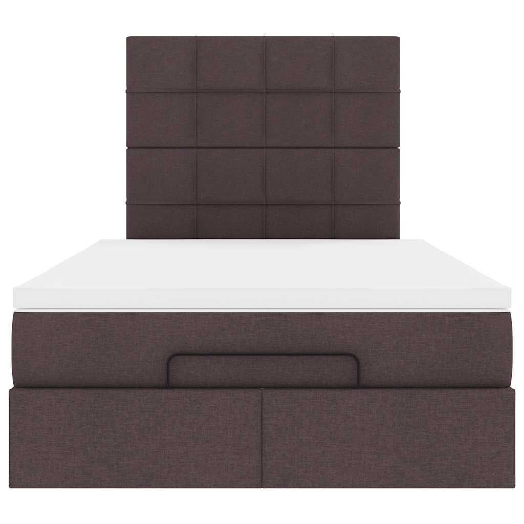 Struttura Letto Pouf con Materasso 120x200 cm in Tessuto - homemem39