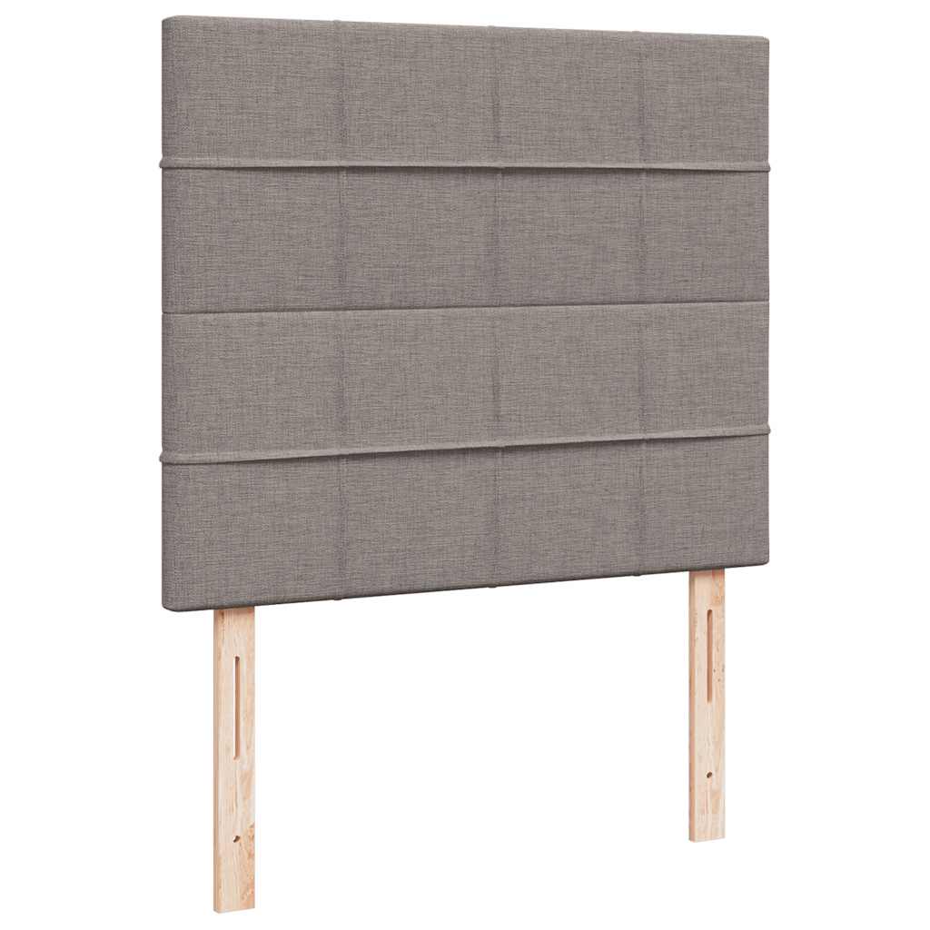 Struttura Letto Pouf con Materasso Tortora 120x200cm in Tessuto | homemem39
