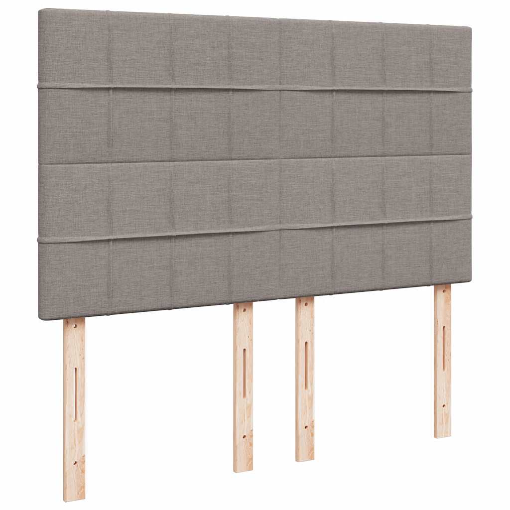 Struttura Letto Pouf con Materasso Tortora 140x200cm in Tessuto | homemem39