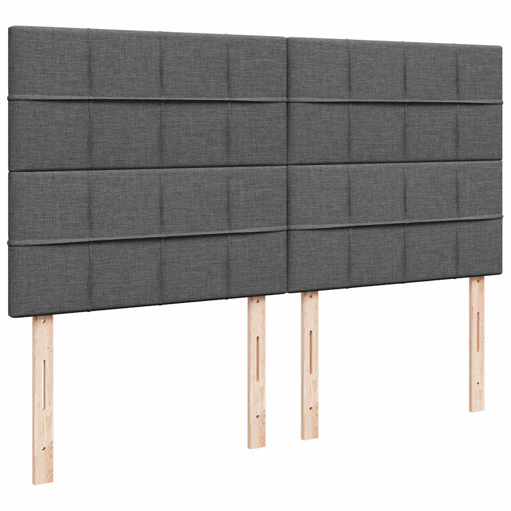 Struttura Letto Pouf con Materassi 200x200 cm in Tessuto | homemem39