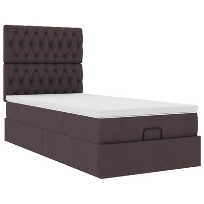 Struttura Letto Pouf con Materasso 80x200 cm in Tessuto | homemem39