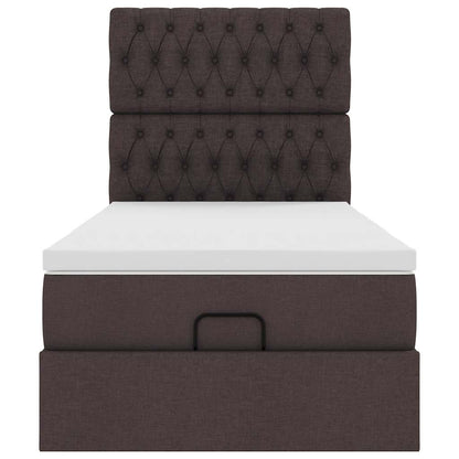 Struttura Letto Pouf con Materasso 80x200 cm in Tessuto | homemem39