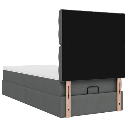 Struttura Letto Pouf con Materasso 90x190 cm in Tessuto | homemem39