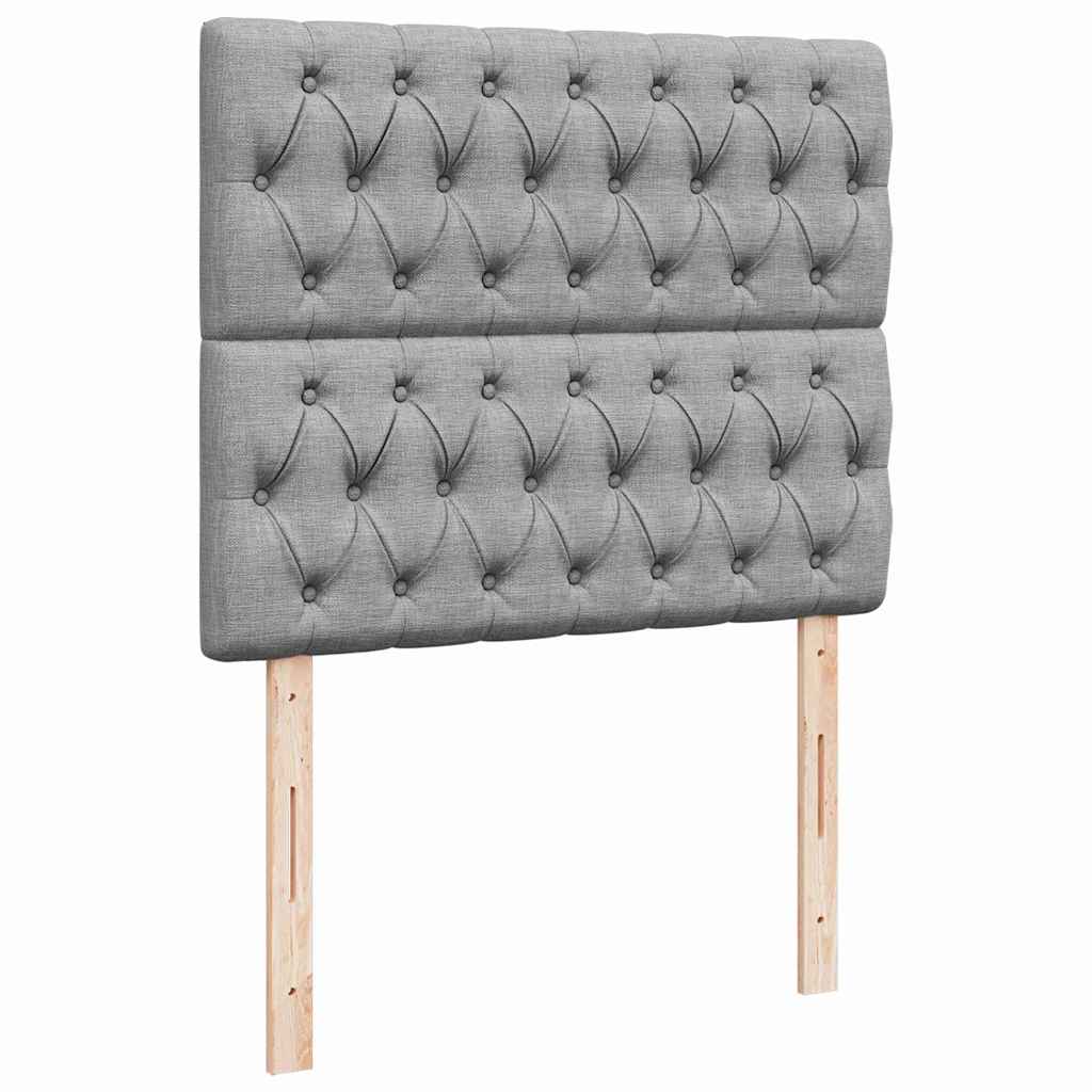 Struttura Letto Pouf con Materasso 120x190 cm in Tessuto | homemem39