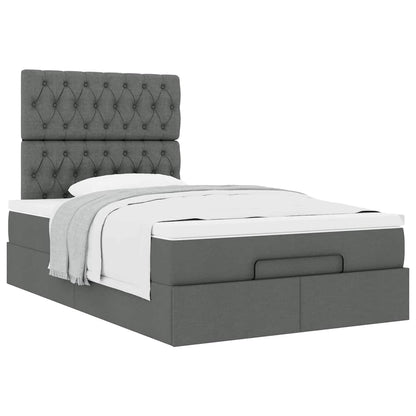 Struttura Letto Pouf con Materasso 80x200 cm in Tessuto | homemem39